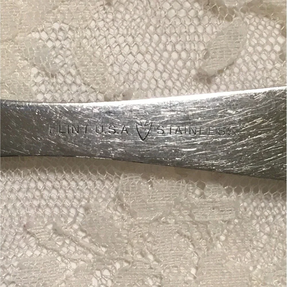 Vintage Flint Arrowhead Stainless Kitchen Utensil Meat Fork 11.75” 2 Prongs USA